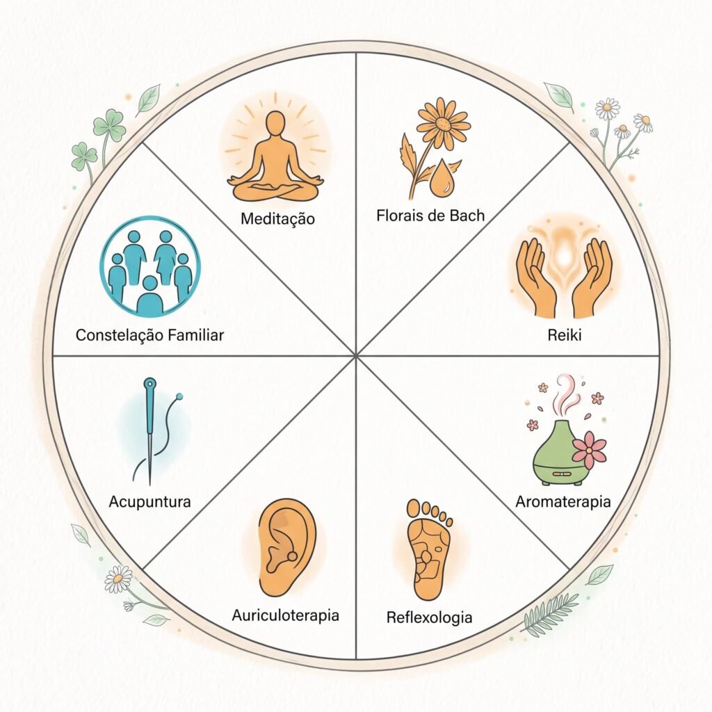principais práticas integrativas acupuntura reiki aromaterapia meditação