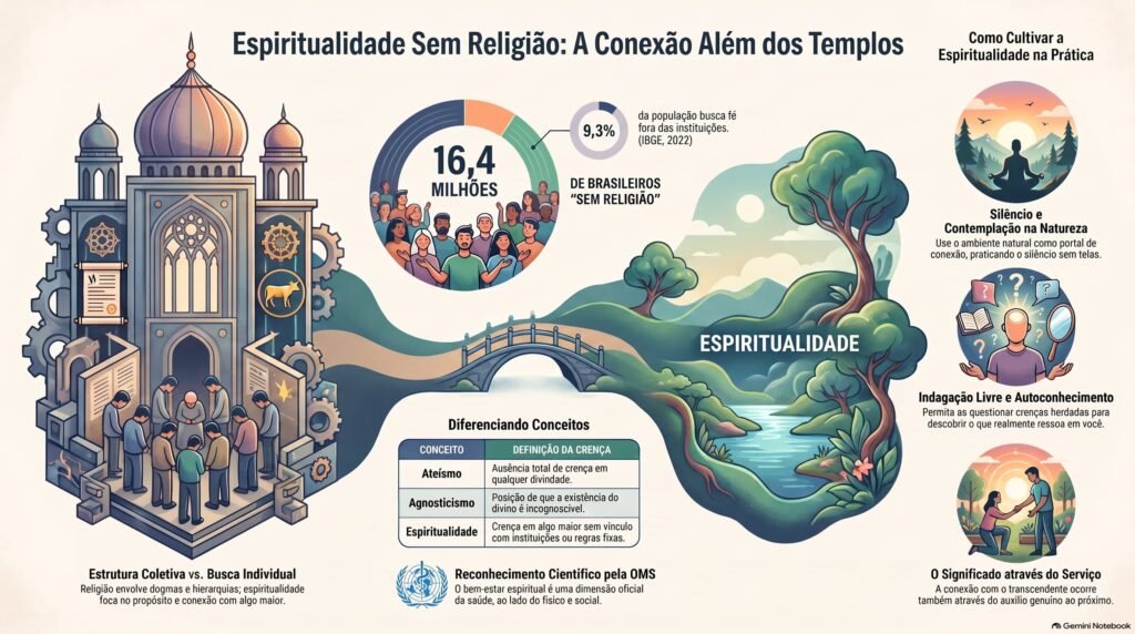 Infográfico Espiritualidade sem religião